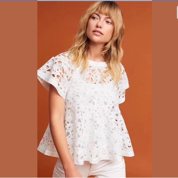 NWT Anthropologie Eli + Ali Remy Swing Top Navy - Picture 6 of 8